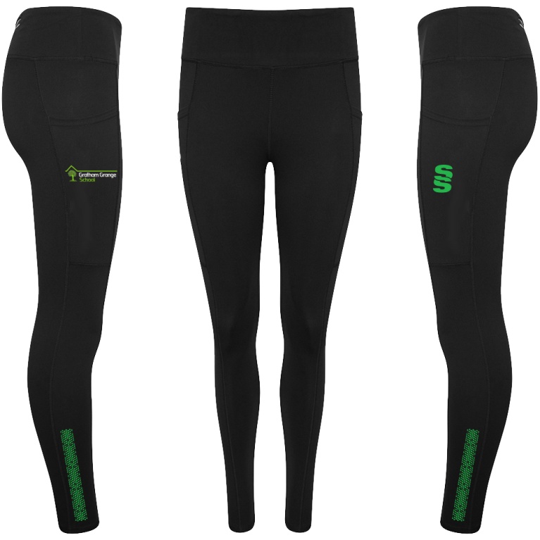 Performance Full Length Leggings : Black