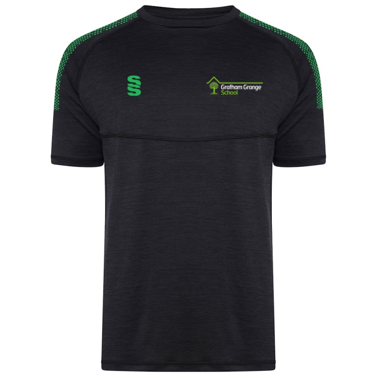 Dual Gym T-shirt : Black Melange